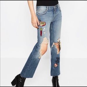 Zara Looney Tunes Premium Ankle Jeans